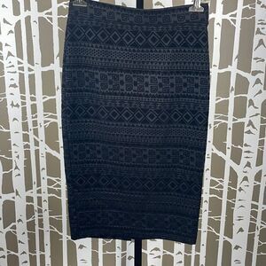 Velvet Burnout Pencil Skirt size M